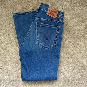 Levi’s Wedgie Straight High Rise Medium Wash Jeans